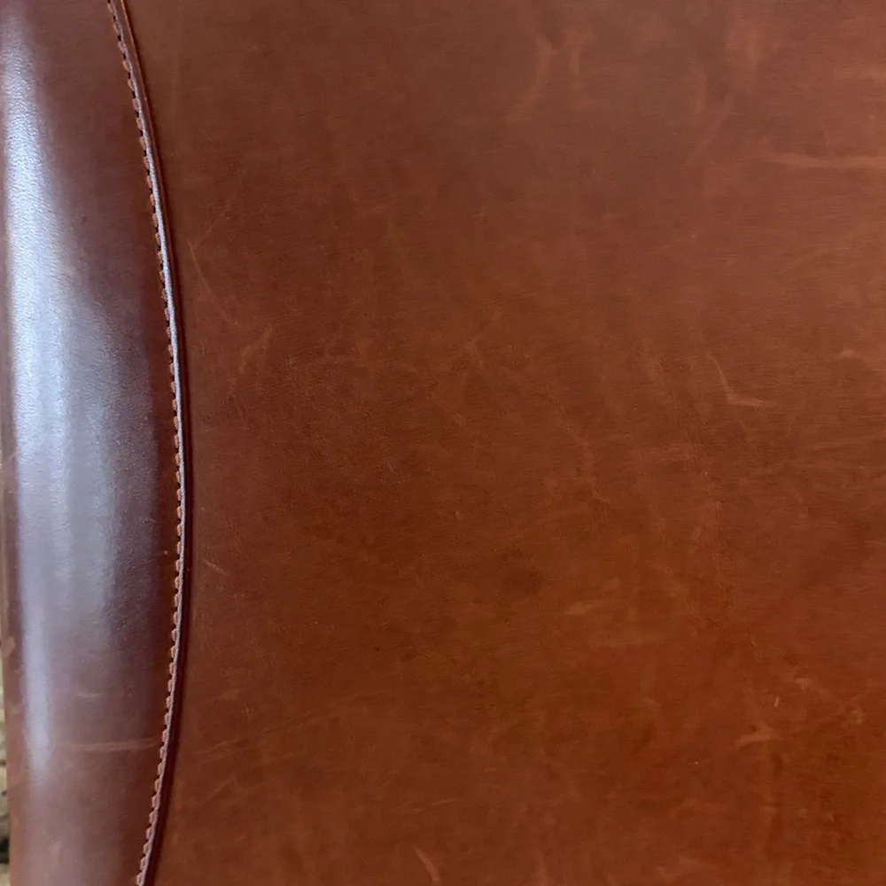 EUC Franklin Covey Large Planner/Organizer Brown Full Grain Leather Full Zip